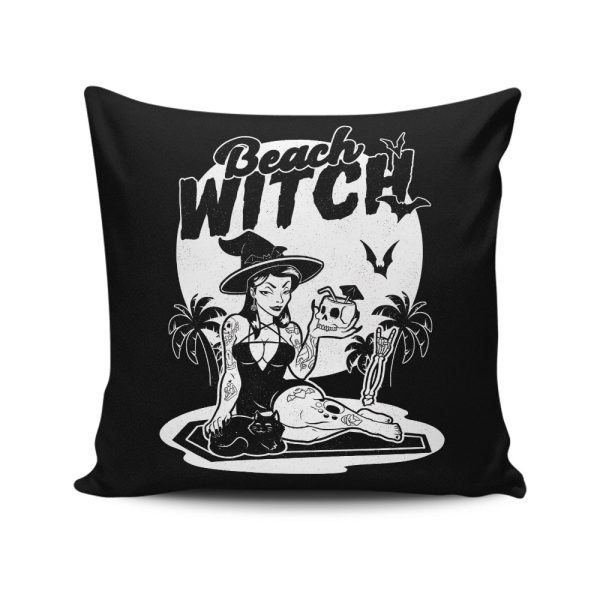 Beach Witch - Throw Pillow For Sale