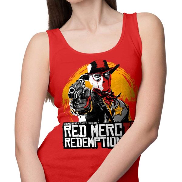 Red Merc Redemption - Tank Top For Sale - Image 5