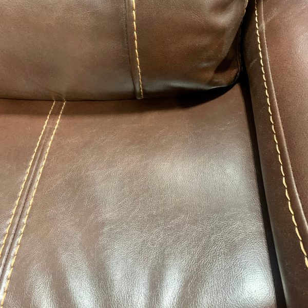 Brown 3-Seater Manual Reclining Sofa For Discount - Image 5